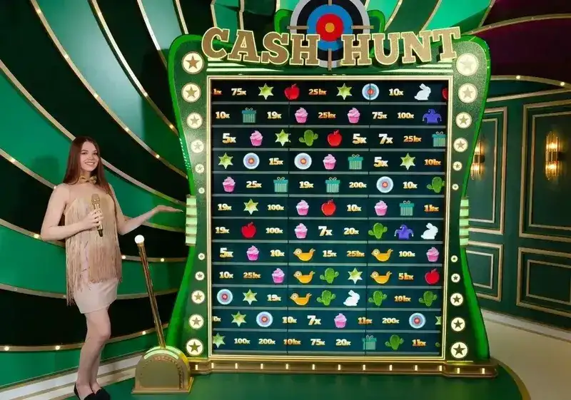Cash Hunt — galeria de tiro com 108 células e multiplicadores ocultos