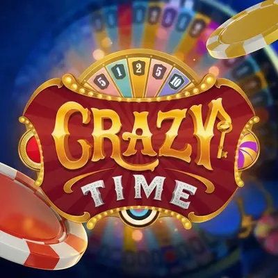 Logo do jogo Crazy Time ao vivo — cadastre-se e jogue